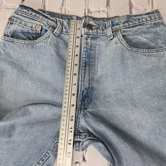 VTG 90s Levi's 550 Relaxed Tapered‎ Jeans Mens Sz 34x32 Faded Grunge Stained USA - Picture 14 of 16